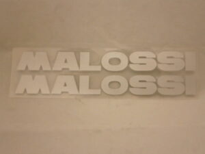 Stickerset ruit - "MALOSSI" Zilver, 30x3,5cm
