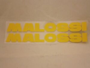Stickerset ruit - "MALOSSI" Geel, 30x3,5cm