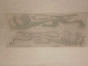 Sticker ruit - "Malossi Lion" Zilver, 30x13cm