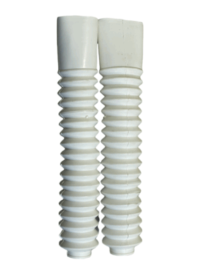 Voorvorkrubber/-hoes, set - Lang, 320mm - Wit