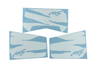 Stickerset kappen - Wit - model '93-'96 (Paris-Dakar, lange zijkappen)