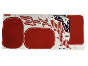 Stickerset compleet - Rood/wit (incl. "Honda Wing")