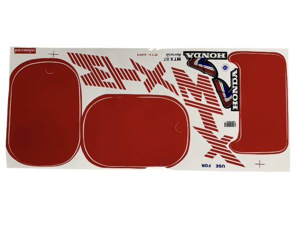 Stickerset compleet - Rood/wit (incl. "Honda Wing")