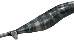Uitlaat, zonder demper – Jollymoto (imitatie) – model 110/125cc (handgemaakt)