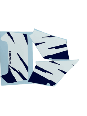 Stickerset kappen - Blauw/wit (lange zijkappen) - Afbeelding 14