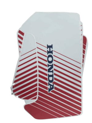 Stickerset kappen - Rood/wit (lange zijkappen) - Afbeelding 2