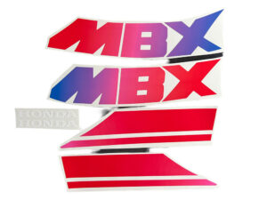 Stickerset compleet - Zwart rainbow - model '85-'86