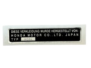 Sticker koplampspoiler, binnenkant - DEU - Zwart