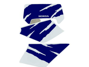 Stickerset kappen - Blauw/wit (lange zijkappen) - Afbeelding 24