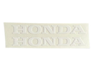 Sticker tank - "HONDA" Wit - model '85-'86