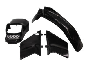 Kappenset, 4-delig (incl. koplampspoiler) - A-kwaliteit - Kleur: Black (NH1)