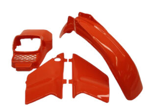 Kappenset, 4-delig (incl. koplampspoiler) - A-kwaliteit - Kleur: Flashing Red (Orange) (R119)