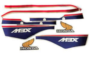 Stickerset compleet - Rothmans blauw - model '87-'88 (incl. "Honda Wing")