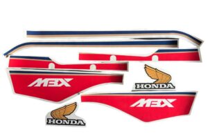 Stickerset compleet - Rothmans rood - model '87-'88 (incl. "Honda Wing")