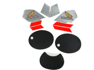 Stickerset compleet - Zwart/rood/grijs - model NH1 Black