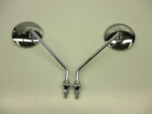 Spiegelset, bolkop - Chroom