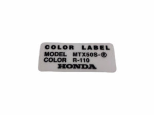 Sticker kleurlabel - Kleur: R110 Monza Red