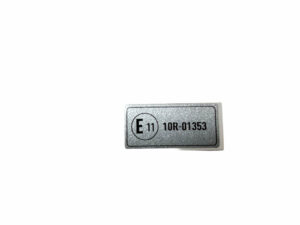 Sticker balhoofd, typegoedkeur 'E11' - Grijs