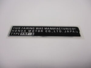 Sticker koplampspoiler, binnenkant - ENG - Zwart