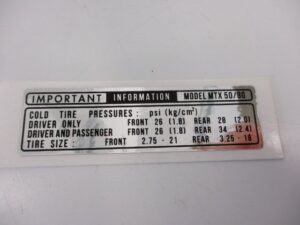 Sticker kettingkast, informatie - ENG - Grijs