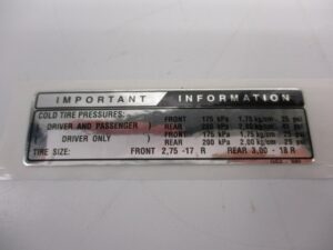 Sticker kettingkast, informatie - ENG - Grijs