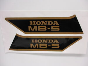 Stickerset tank - "MB-5" Zwart/goud - model '79-'83, NH1 Black - Afbeelding 2