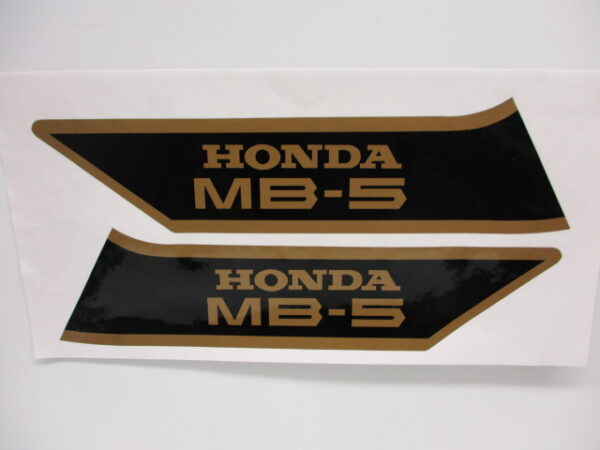 Stickerset tank - "MB-5" Zwart/goud - model '79-'83, NH1 Black - Afbeelding 2