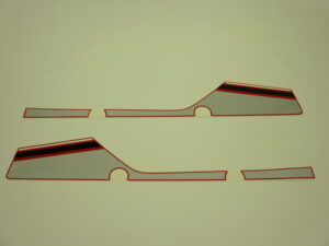 Stickerset achterkap - Zwart/rood/wit/grijs - model '83-'84, R110 Monza Red