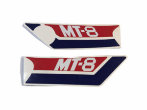 Stickerset zijkap - "MT-8" Rood/blauw/wit - model '81-'83, NH24 Ceramic White