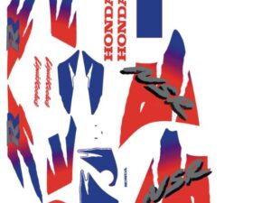 Stickerset compleet - Wit/rood/blauw "Tiger"