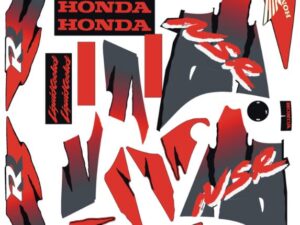Stickerset compleet - Zwart/rood "Tiger"