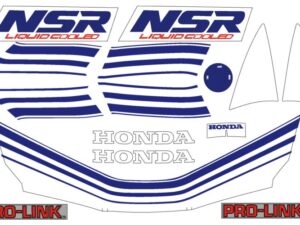 Stickerset compleet - Wit/blauw (zonder onderspoiler)