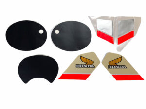 Stickerset compleet - Zwart/rood/grijs - model NH1 Black - Afbeelding 3