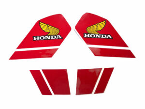Stickerset kappen - Rood - model NH111 Cortina White (excl. tankstickers)
