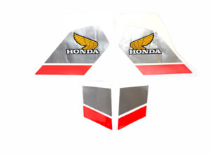Stickerset kappen - Rood/zilver - model NH1 Black (excl. tankstickers)