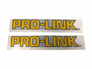Stickerset "Pro-Link" - Geel/zilver