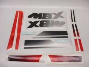 Stickerset compleet - model '84-'86, Rood
