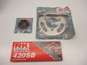 Tandwiel- en kettingset - 15/38 tands, ketting 420