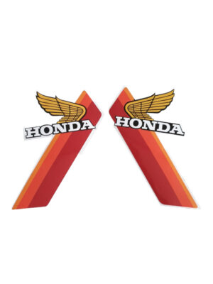 Sticker tank - Rood/orange (incl. "Honda Wing")