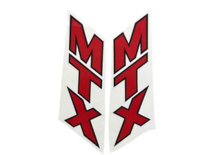 Sticker tank - "MTX" Rood