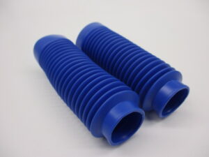 Voorvorkrubber/-hoes, set - Kort, 280mm - Blauw (bevestig met klembanden)