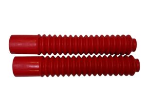 Voorvorkrubber/-hoes, set - Lang, 320mm - Rood