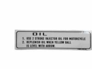 Sticker oliepeil - ENG - Geel - Afbeelding 12