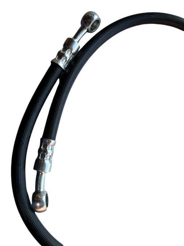 Remleiding – Incl. stalen nippels – Zwart rubber