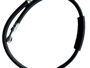 Remleiding – Incl. stalen nippels – Zwart rubber