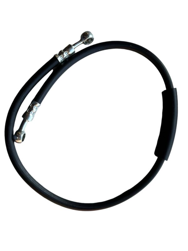 Remleiding – Incl. stalen nippels – Zwart rubber