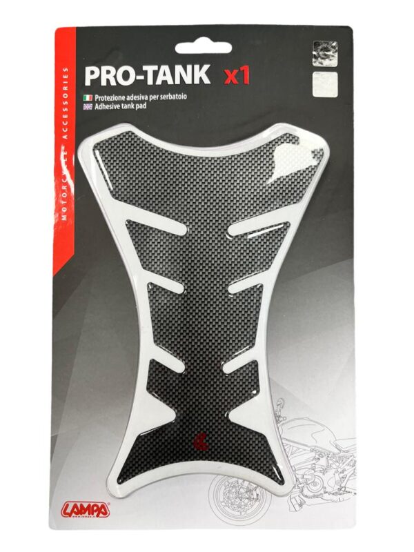 Sticker tank - Tank-pad Carbon look Lampa - 13,5x20,5