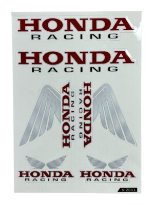 Stickerset "Honda Racing" - 6-delig