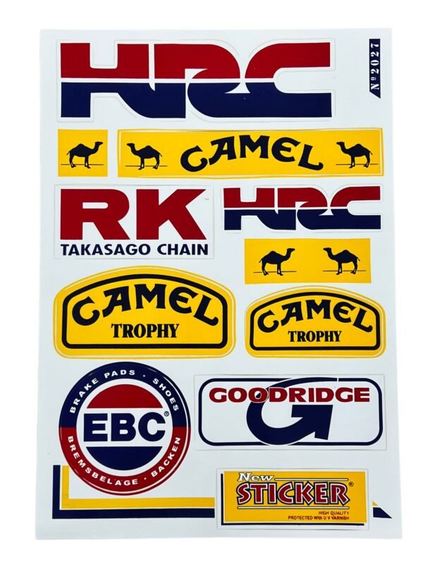 Stickerset merken - HRC/Camel