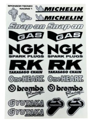 Stickerset merken - NGK/Michelin/Brembo/Snap-on